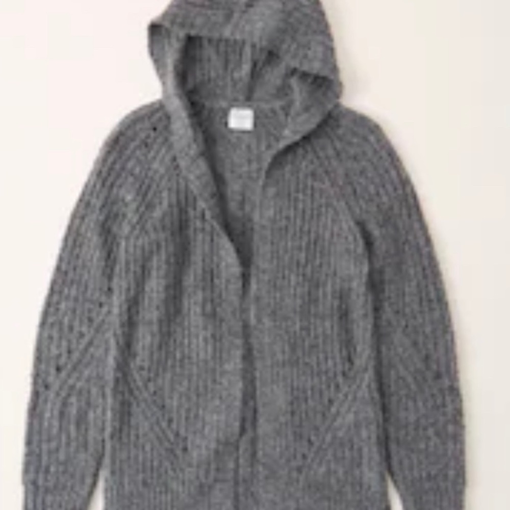 NEW Abercrombie Kids gray cardigan with tags.